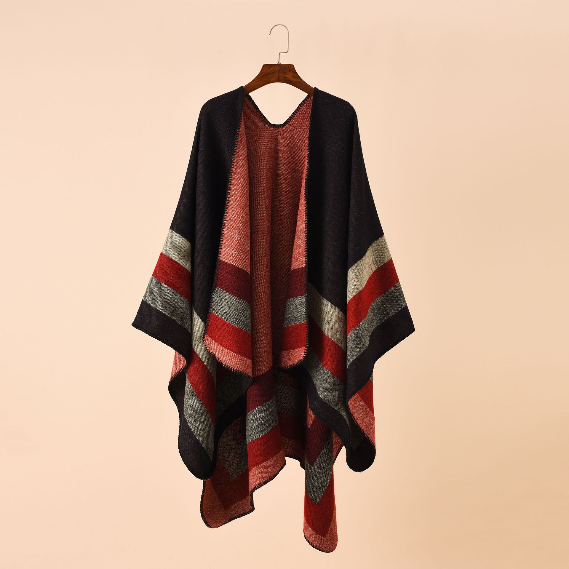 Cashmere Scarf - Ponchos y capas a cuadros cálidos