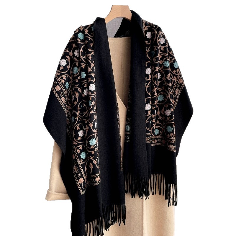 Cashmere Scarf - 2025 nuevo bordado Bufanda de Cachemira