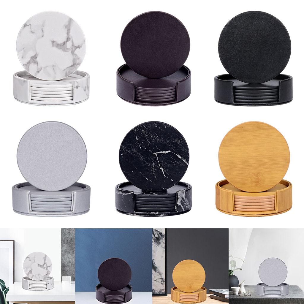Posavasos redondos de mármol c - Marble Coaster Set reseña y precio
