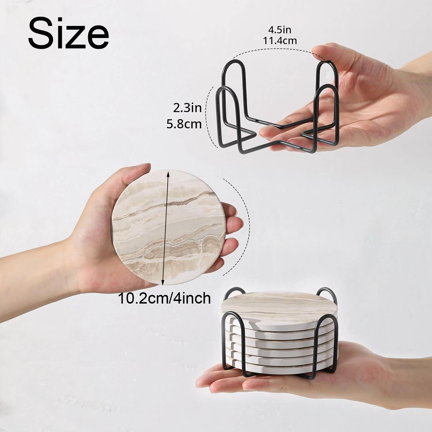 Juego de 6 posavasos para bebi - Marble Coaster Set reseña y precio