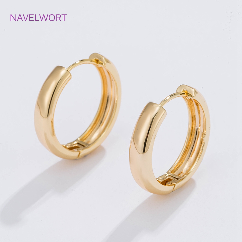 Pendientes de aro circulares c - Gold Plated Jewelry reseña y precio