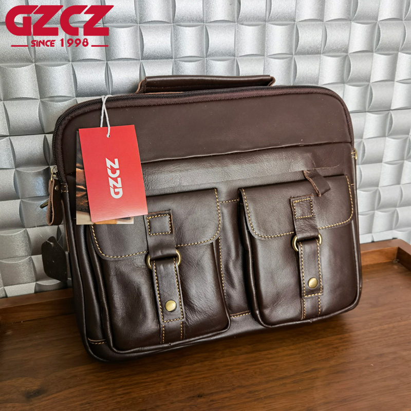 Bolso de Mano para Hombre GZCZ - Leather Briefcase reseña y precio