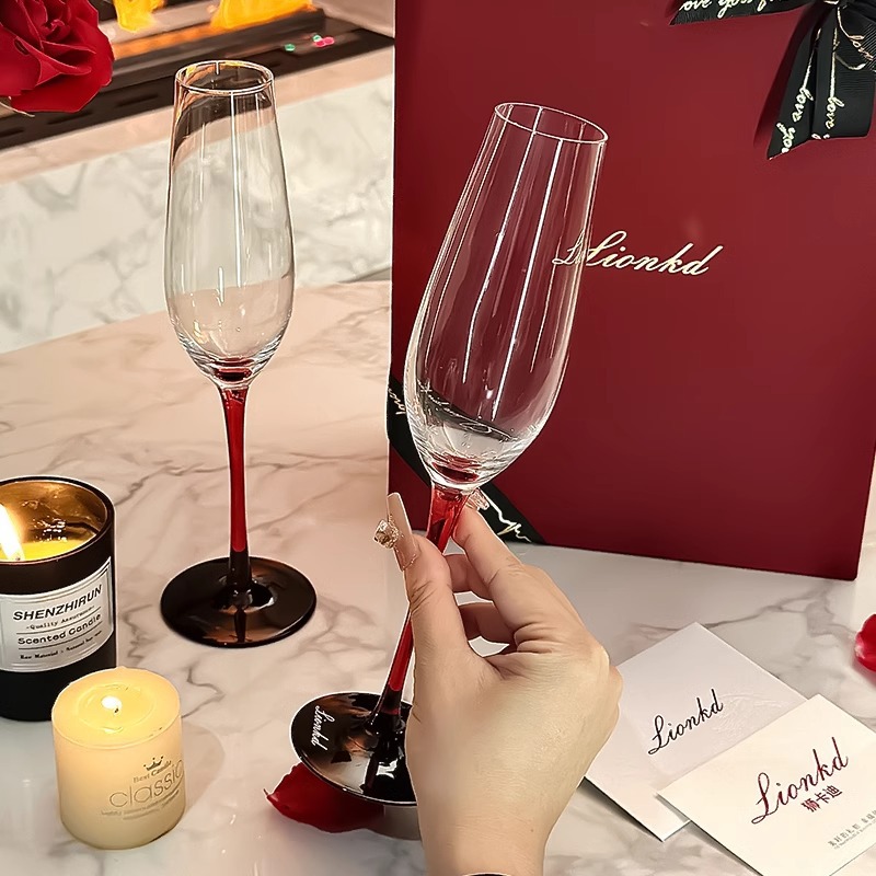 Copa de champán de cristal de  - Luxury Gift Set reseña y precio