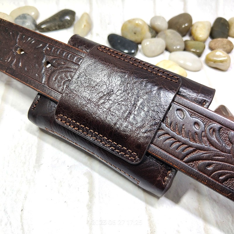 Blongk-Mini riñonera de cuero  - Leather Wallet Men reseña y precio