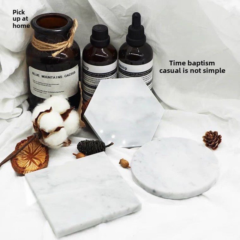 Posavasos de mármol Natural, p - Marble Coaster Set reseña y precio
