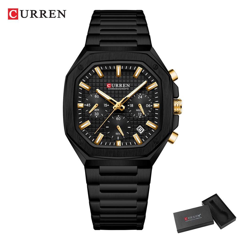 Reloj cronógrafo cuadrado de l - Luxury Watch Men reseña y precio