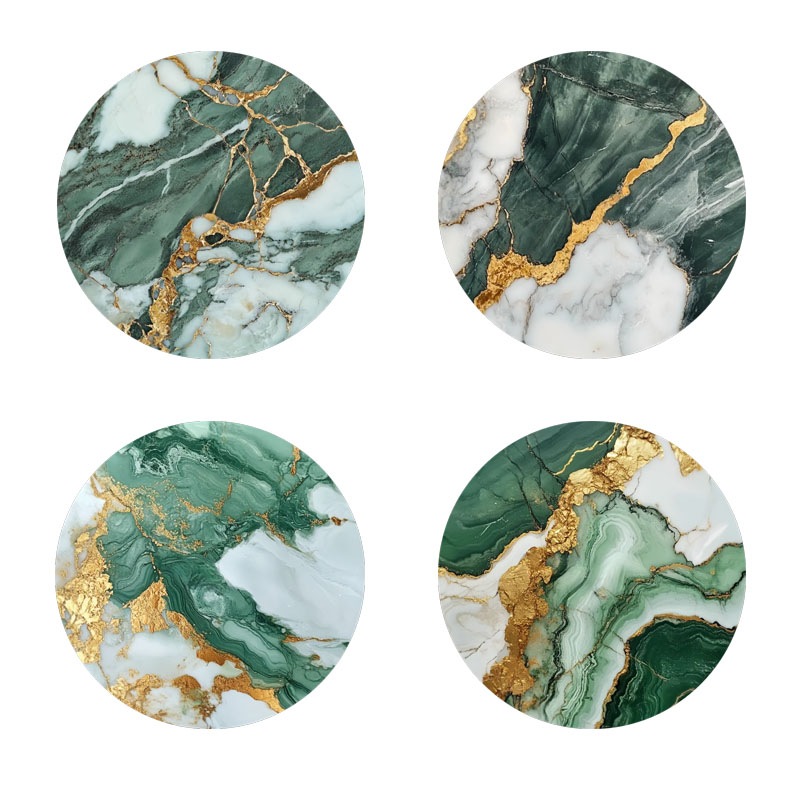 Juego de 4 Posavasos con Diseñ - Marble Coaster Set reseña y precio