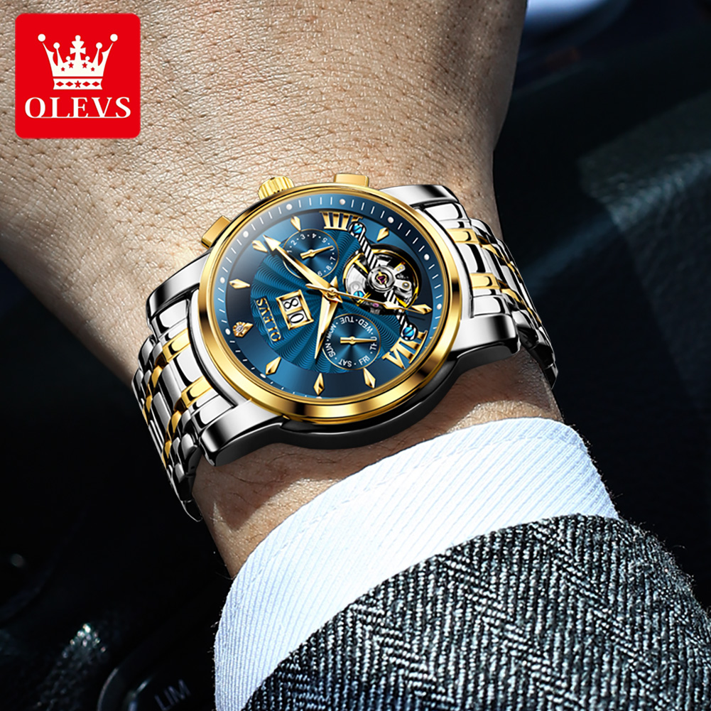 OLEVS relojes para hombre, mod - Luxury Watch Men reseña y precio